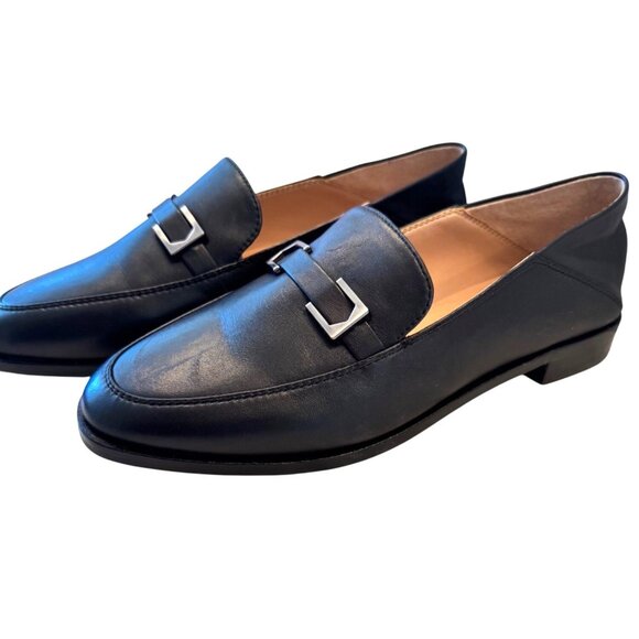 Vince Camuto Cakella Black Size 8M EU 39 Baby Sheep Leather NWB $110 Loafer - Picture 1 of 12